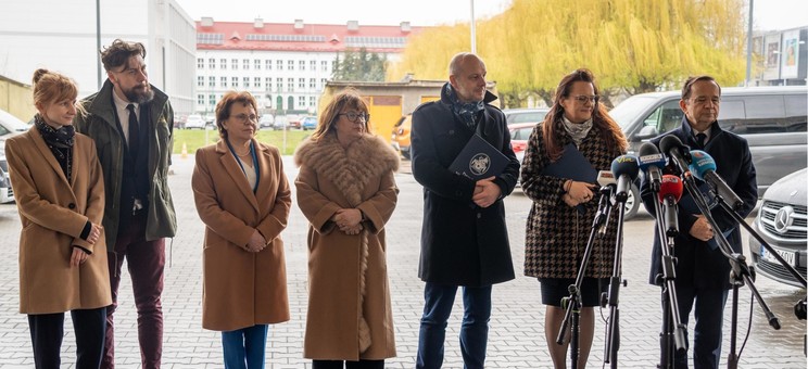 Konferencja prasowa poświęcona projektowi „Biblioteka Nowa”,