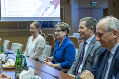 Od lewej: mgr M. Stanisz, prof. PRz I. Włoch, prof. PRz B. Miller, prof. PRz A. Trytek, 