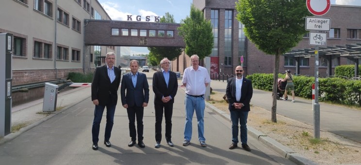 Od lewej: prof. Hans-Joachim Schmidt, prof. Vasyl Mateichyk, prof. PRz Mirosław Śmieszek, prof. Rüdiger Grascht, prof. Michaela Magin